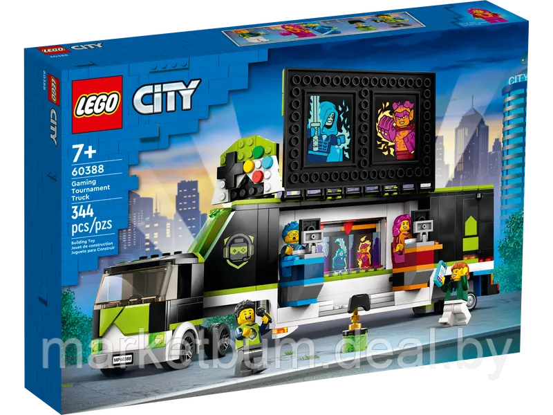 Конструктор LEGO City 60388, Грузовик для игрового турнира - фото 2 - id-p215599550