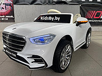 Детский электромобиль RiverToys М333БХ (белый) Mercedes Лицензия Полный привод