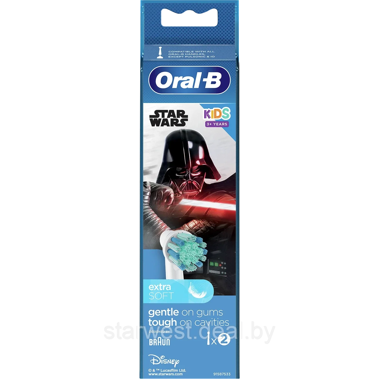 Oral-B Braun Stages Kids Звездные Войны / Star Wars 2 шт. Детские насадки для электрических зубных щеток - фото 2 - id-p215600043