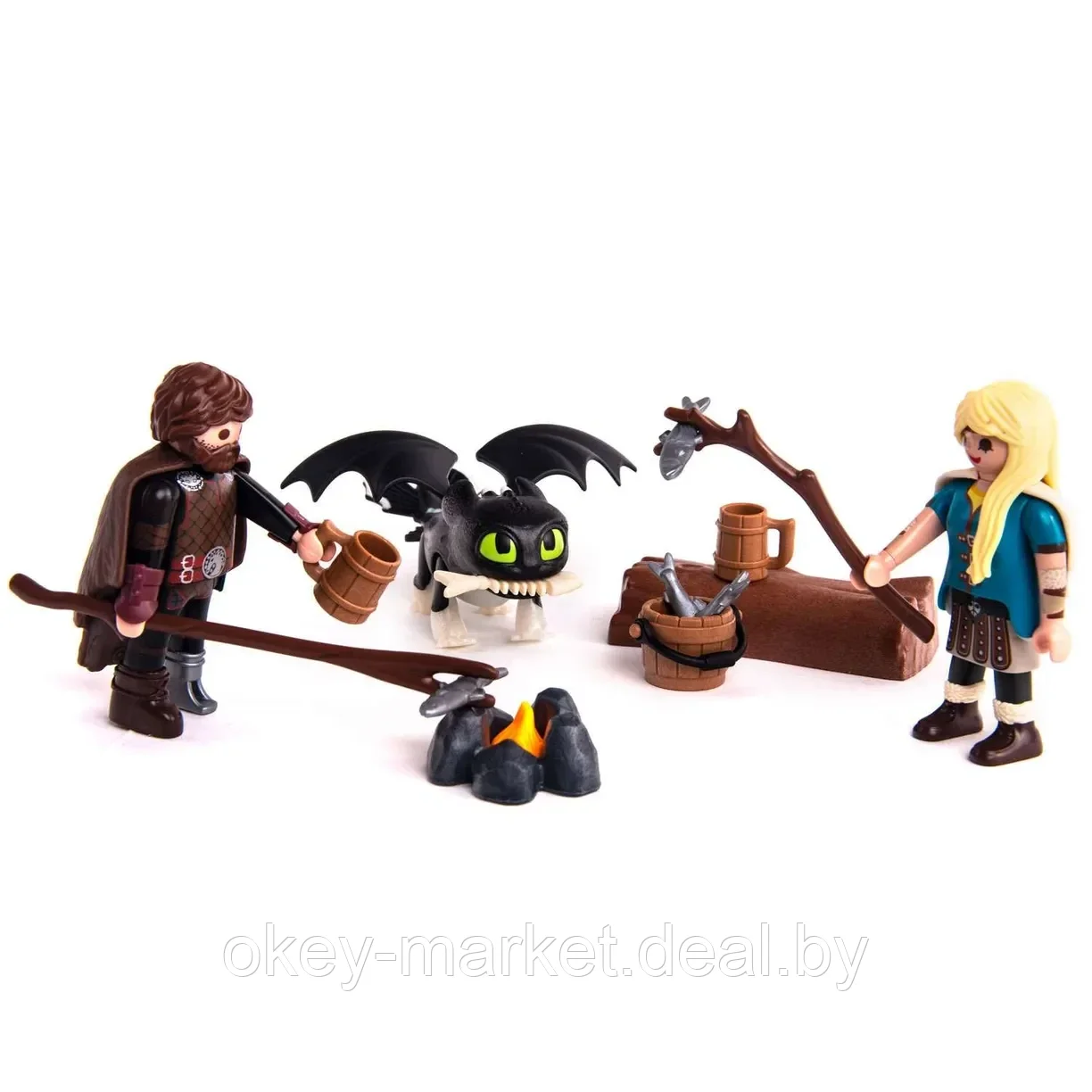 Конструктор Playmobil Dragons Иккинг и Астрид с дракончиком 70040 - фото 6 - id-p215600137