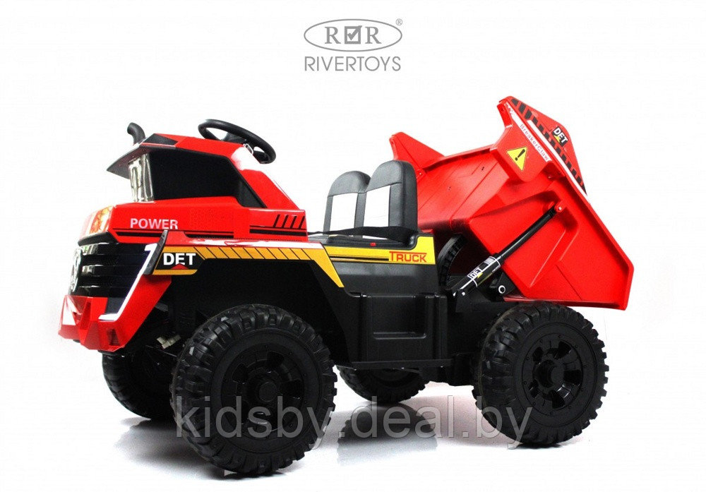 Детский электромобиль RiverToys K333AM (красный) Двухместный, полноприводный - фото 2 - id-p215600676