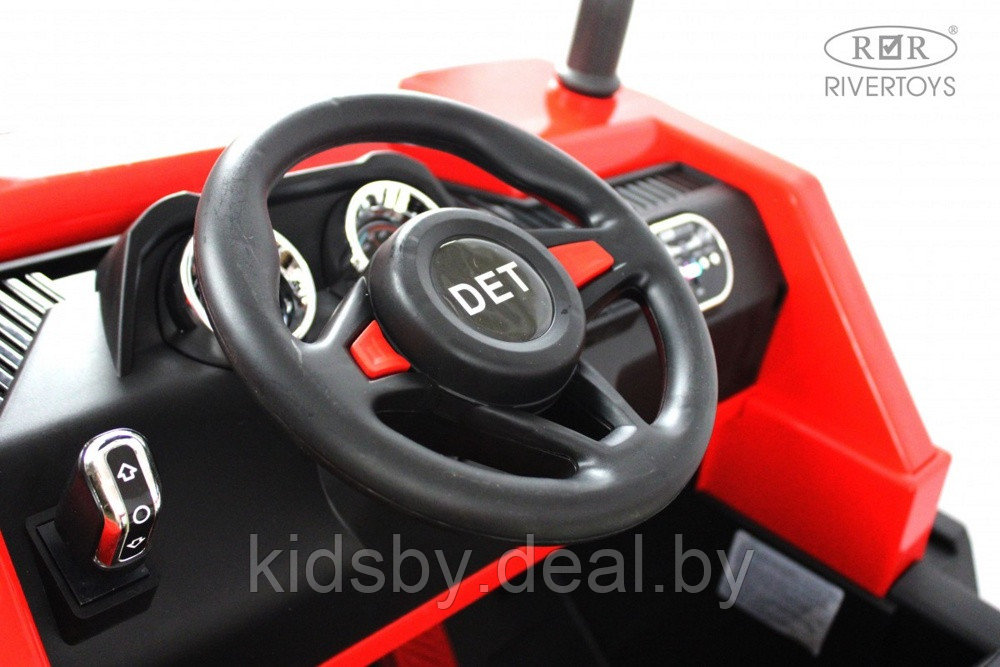 Детский электромобиль RiverToys K333AM (красный) Двухместный, полноприводный - фото 3 - id-p215600676