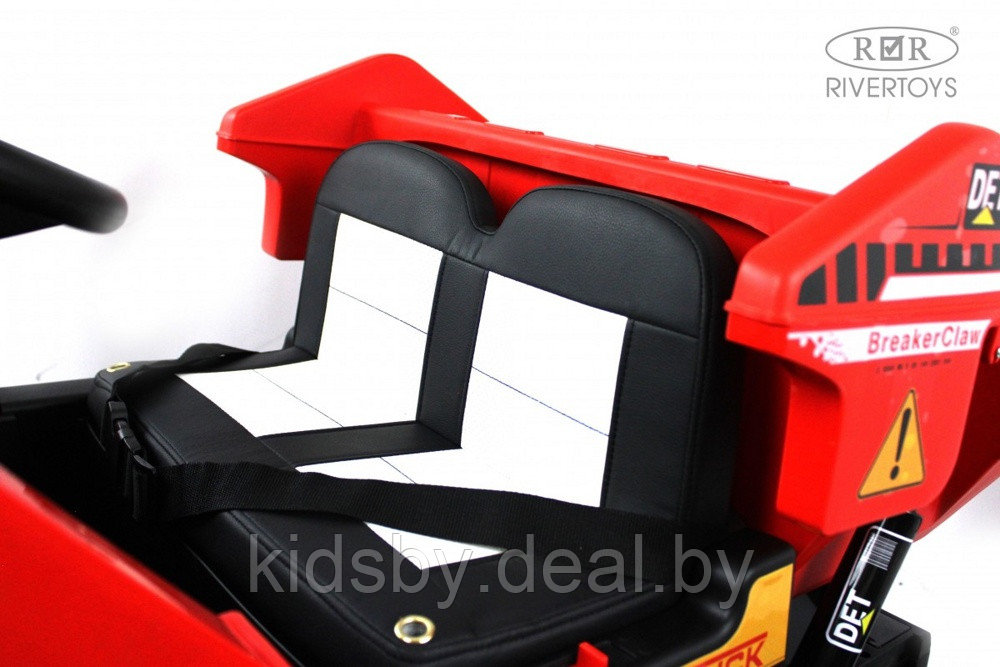 Детский электромобиль RiverToys K333AM (красный) Двухместный, полноприводный - фото 4 - id-p215600676