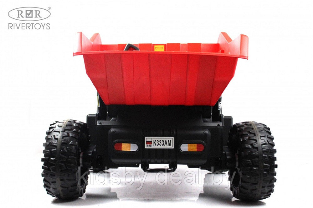 Детский электромобиль RiverToys K333AM (красный) Двухместный, полноприводный - фото 6 - id-p215600676