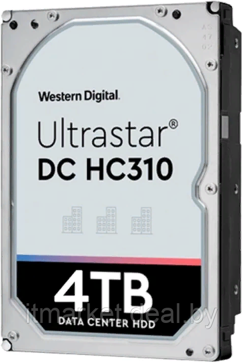 Жесткий диск 4Tb HGST Ultrastar DC HC310 (HUS726T4TALE6L4) (SATA-6Gb/s, 7200rpm, 256Mb) - фото 1 - id-p215600145