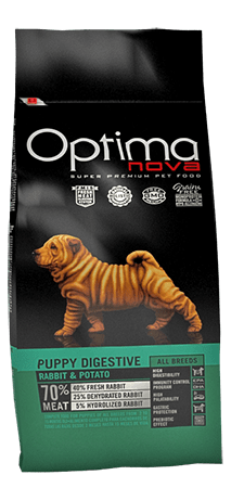 Optima Nova Puppy Digestive (кролик и картофель), 2 кг - фото 1 - id-p215604859