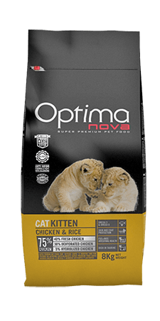 Optima Nova Cat Kitten (курица и рис), 0,4 кг - фото 1 - id-p215604861