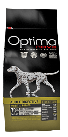 Optima Nova Adult Digestive (кролик и картофель), 2 кг - фото 1 - id-p215604862