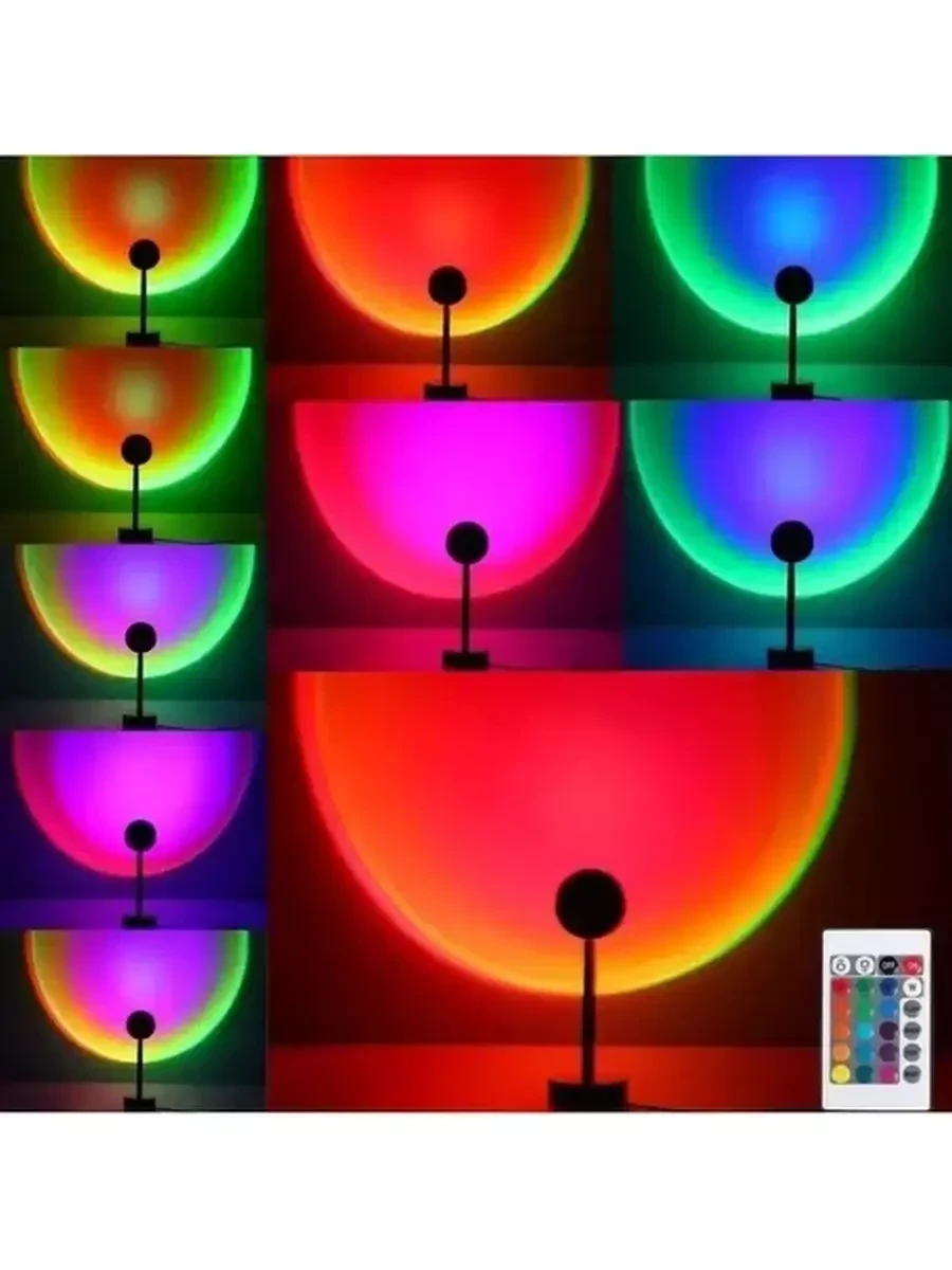 Светильник-лампа "Закат" RGB / 16 Цветов - фото 3 - id-p215605408