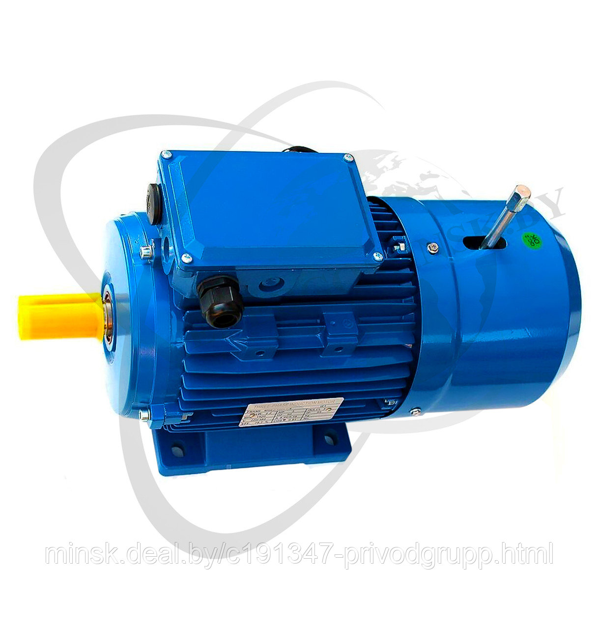 Электродвигатель АИР 112МВ6Е 4.0кВт/960 об.мин. (лапы) с тормозом - фото 1 - id-p215608155