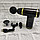 Перкуссионный мышечный массажер Fascial Gun SK-168 (массажный ударный пистолет) Черный, фото 5