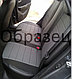 Чехлы на сиденья Skoda Rapid 2012-2022 / VW Polo лифт 2020- 2/3 с подлок Экокожа черный+серая вставка, фото 8