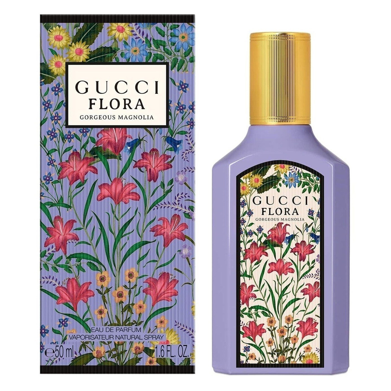 Женская парфюмерная вода Gucci Flora Gorgeous Magnolia 2023 edp 100ml (PREMIUM) - фото 1 - id-p215609825