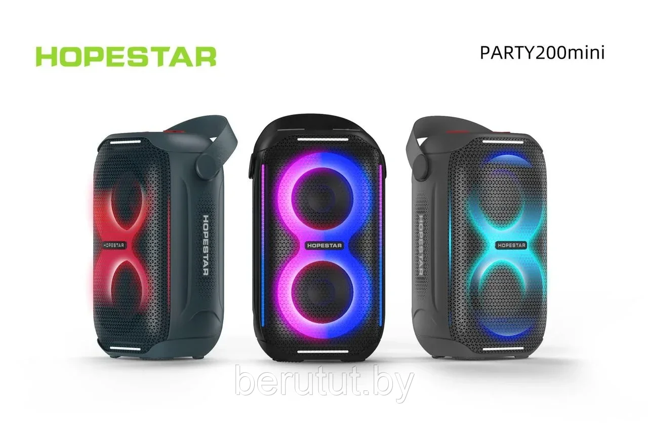 Колонка портативная музыкальная Bluetooth HOPESTAR Party 200 mini - фото 2 - id-p215610108