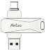 USB-накопитель 128GB U782C USB 3.0 + Type-C серый Netac, фото 2