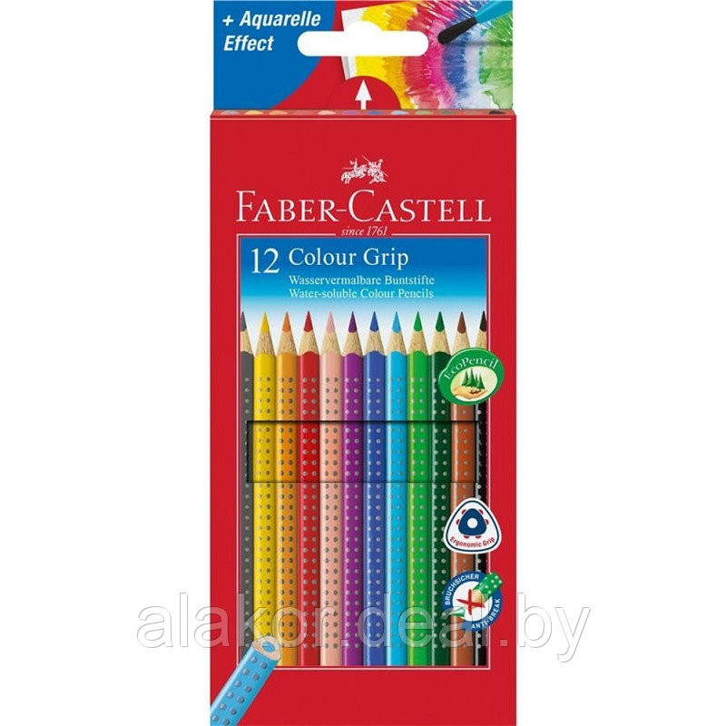 Цветные карандаши "Faber- Castell Grip 2001" - фото 1 - id-p215614154