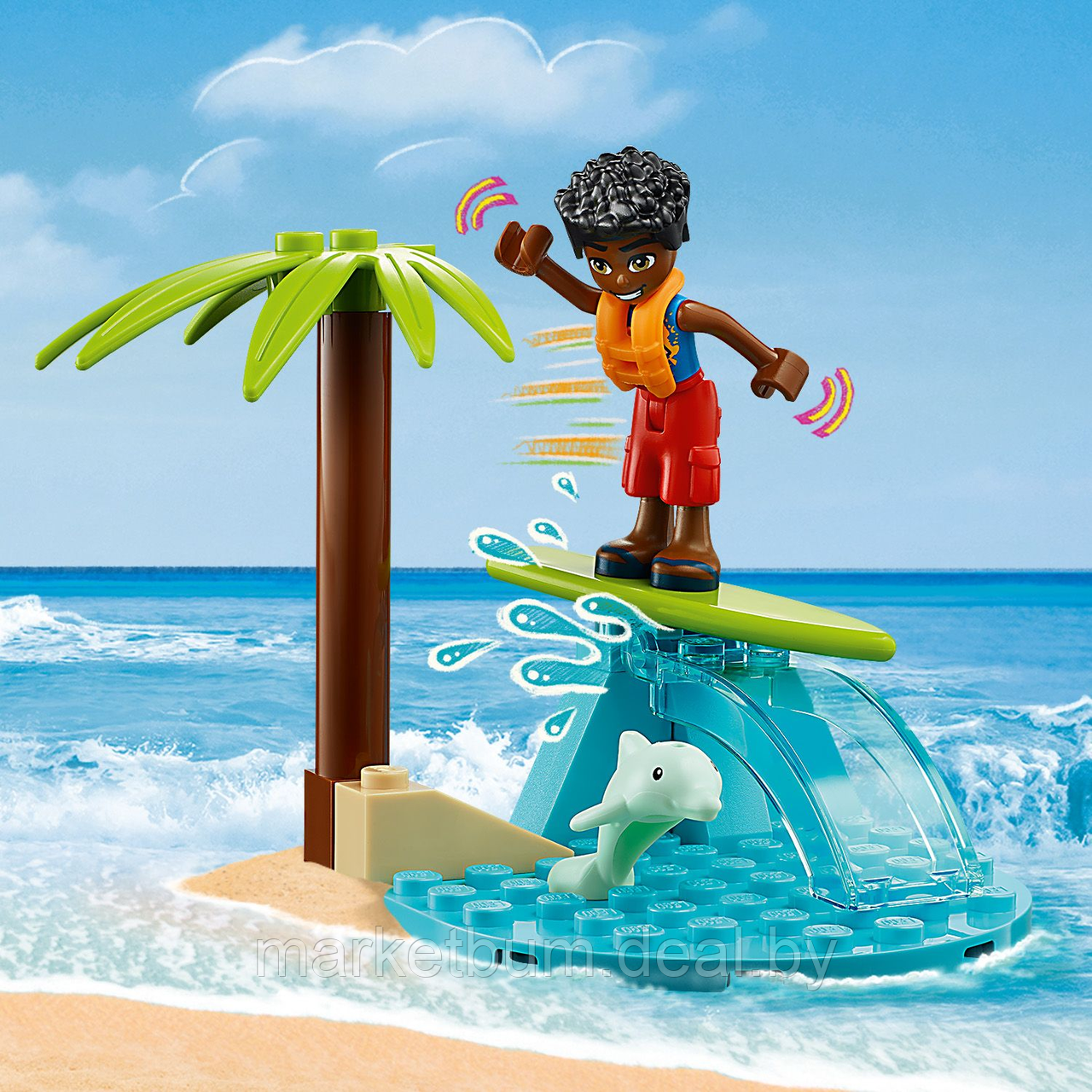 Конструктор LEGO Friends 41725, Веселье с пляжным ровером - фото 5 - id-p215614281