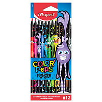 Цветные карандаши "Color' Peps Monster", 12шт.