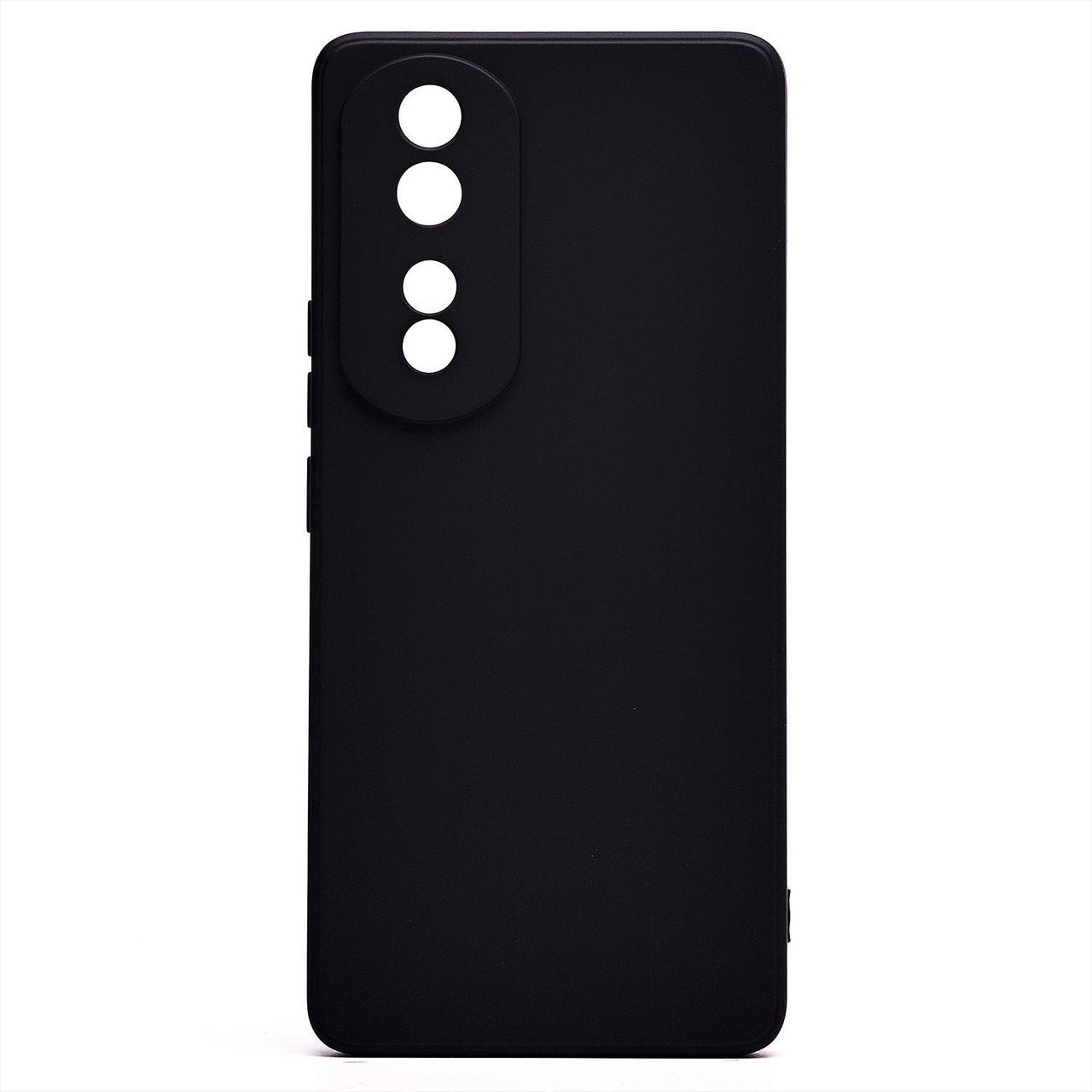 Чехол-накладка для Huawei Honor 80 (силикон) черный с защитой камеры - фото 2 - id-p215614782