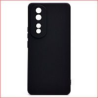 Чехол-накладка для Huawei Honor 80 Pro (силикон) черный с защитой камеры