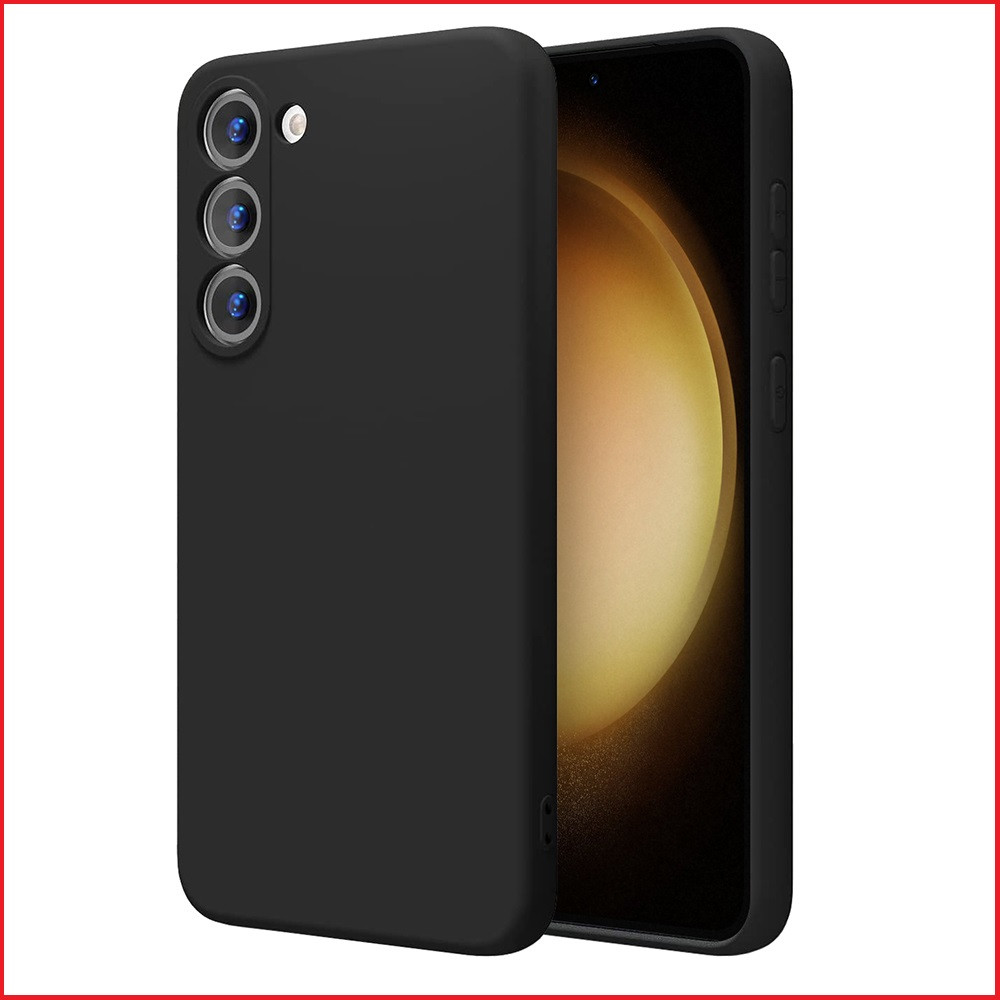 Чехол-накладка для Samsung Galaxy S23 Plus SM-S916 (силикон) черный с защитой камеры - фото 1 - id-p215614935