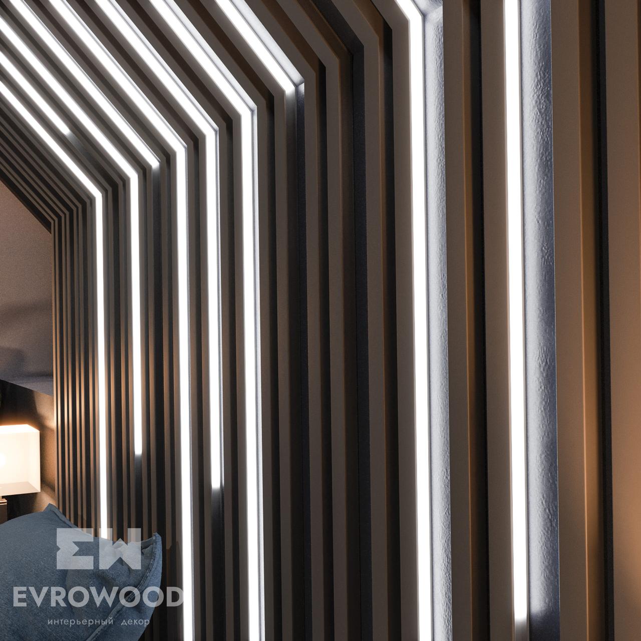 Рейка R010 LED U Evrowood (30*18*2700мм) - фото 3 - id-p215614956