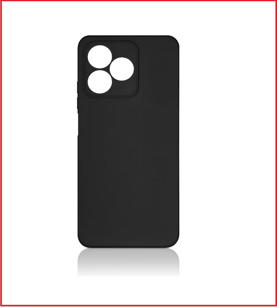 Чехол-накладка для Realme C53 / C51 (силикон) черный с защитой камеры