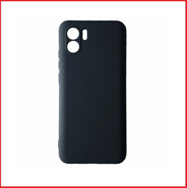 Чехол-накладка для Xiaomi Redmi A1 / A2 (силикон) черный с защитой камеры - фото 2 - id-p215615009