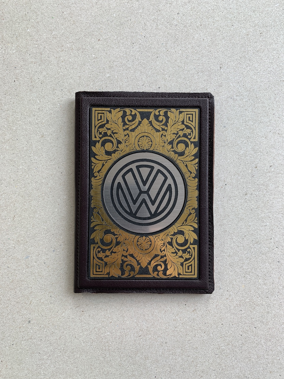 Обложка на автодокументы, Volkswagen (кожаный переплет) - фото 1 - id-p215615448