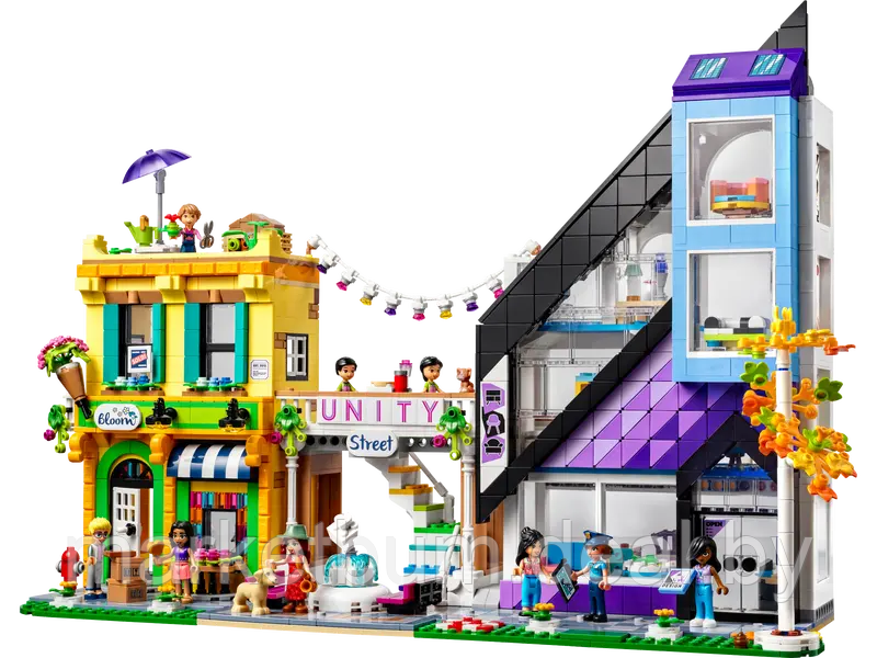 Конструктор LEGO Friends 41732 Магазины цветов и дизайна в центре города - фото 3 - id-p215617054