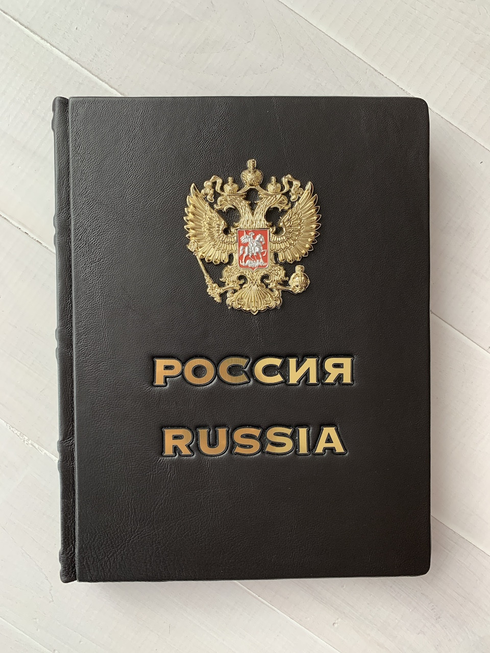 Россия. Russia (подарочная кожаная книга на русском и английском языке) - фото 1 - id-p215615792