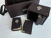 Комплект Православных книг в сумке (подарочные кожаные книги)