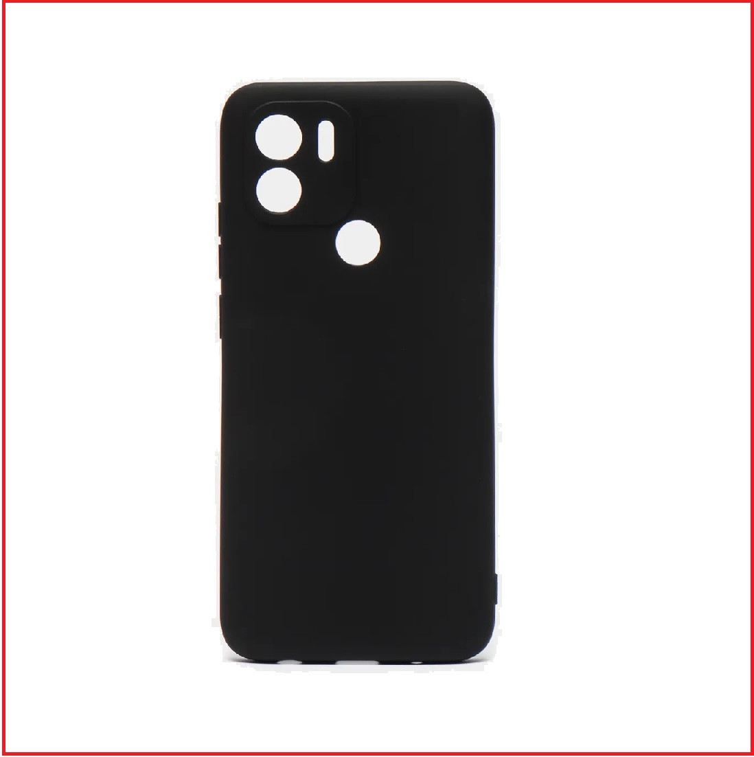 Чехол-накладка для Xiaomi Redmi A1+ / A2+ (силикон) черный с защитой камеры - фото 1 - id-p215617515