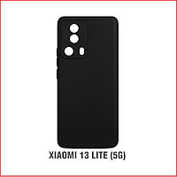 Чехол-накладка для Xiaomi 13 Lite (силикон) черный с защитой камеры