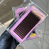 Ресницы L 0.10 Nagaraku КОРИЧНЕВЫЕ Миксы