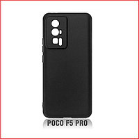 Чехол-накладка для Xiaomi Poco F5 Pro (силикон) черный с защитой камеры