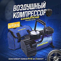 Автомобильный компрессор от прикуривателя Goodyear мини автокомпрессор 12 вольт для подкачки шин автомобиля