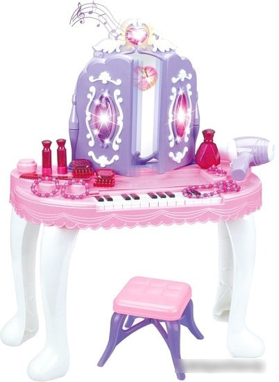 Туалетный столик игрушечный Pituso Трюмо принцессы с пуфиком HWA1319219