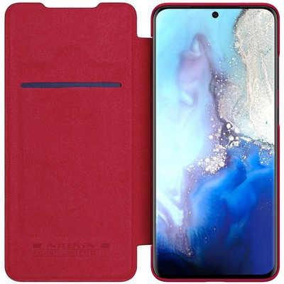 Кожаный чехол Nillkin Qin Leather Case Коричневый для Samsung Galaxy S20 Ultra - фото 3 - id-p215618847