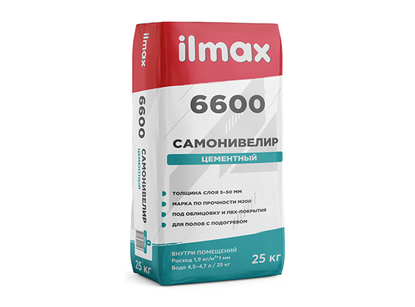 Самонивелир цементный ilmax 6600 (25 кг.)