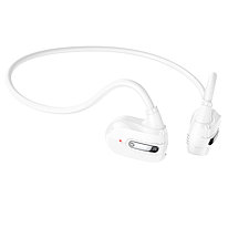 Беспроводные наушники - HOCO ES63, Bluetooth 5.3, микрофон, спортивные, костная проводимость, белые
