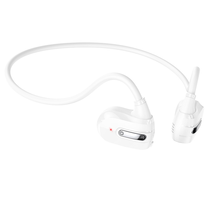 Беспроводные наушники - HOCO ES63, Bluetooth 5.3, микрофон, спортивные, костная проводимость, белые - фото 1 - id-p215619678