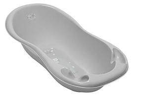 Ванночка для купания Tega со сливом и градусником Совы (серый)SO-005 ODPLYW-106