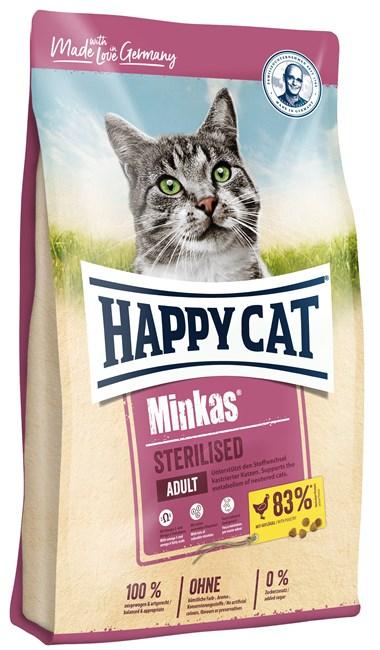 Happy Cat Minkas Sterilised Geflugel, 1,5 кг - фото 1 - id-p215620744