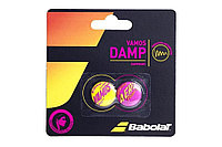 Виброгаситель для т/ракеток Babolat Vamos Damp Rafa (2 шт. в уп.), розовый/желтый (700118-364)