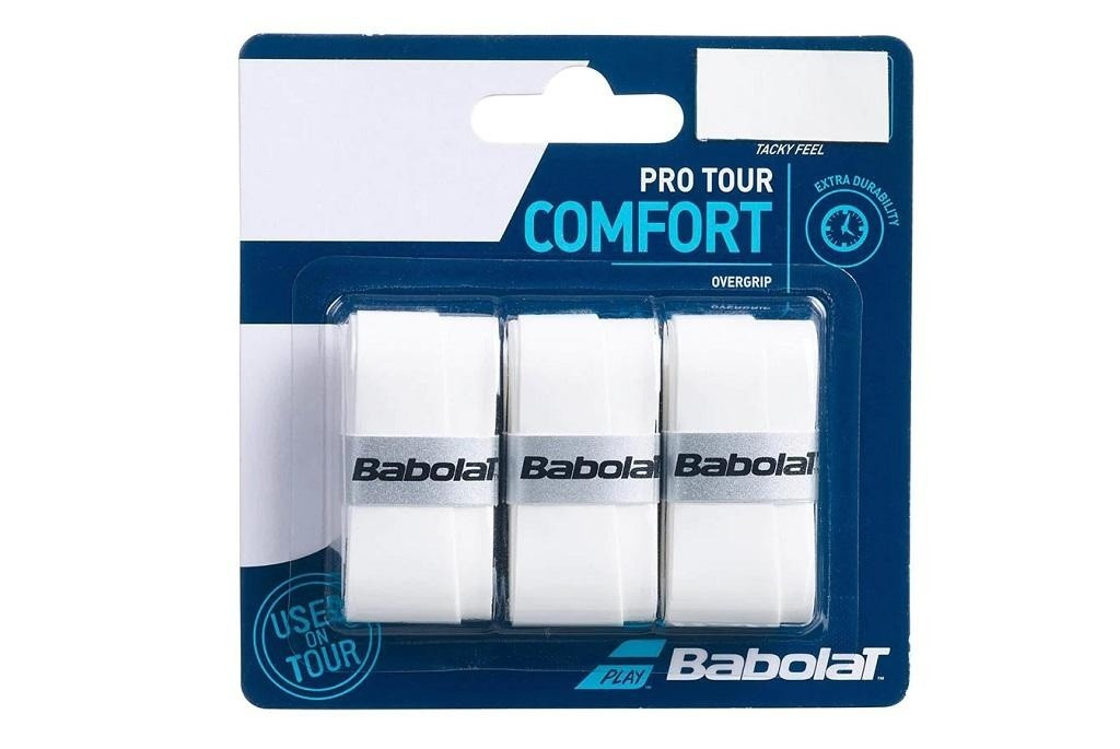 Обмотка для т/ракеток Babolat Pro Tour (3 шт. в уп.), белый (653037-101) - фото 1 - id-p215621233