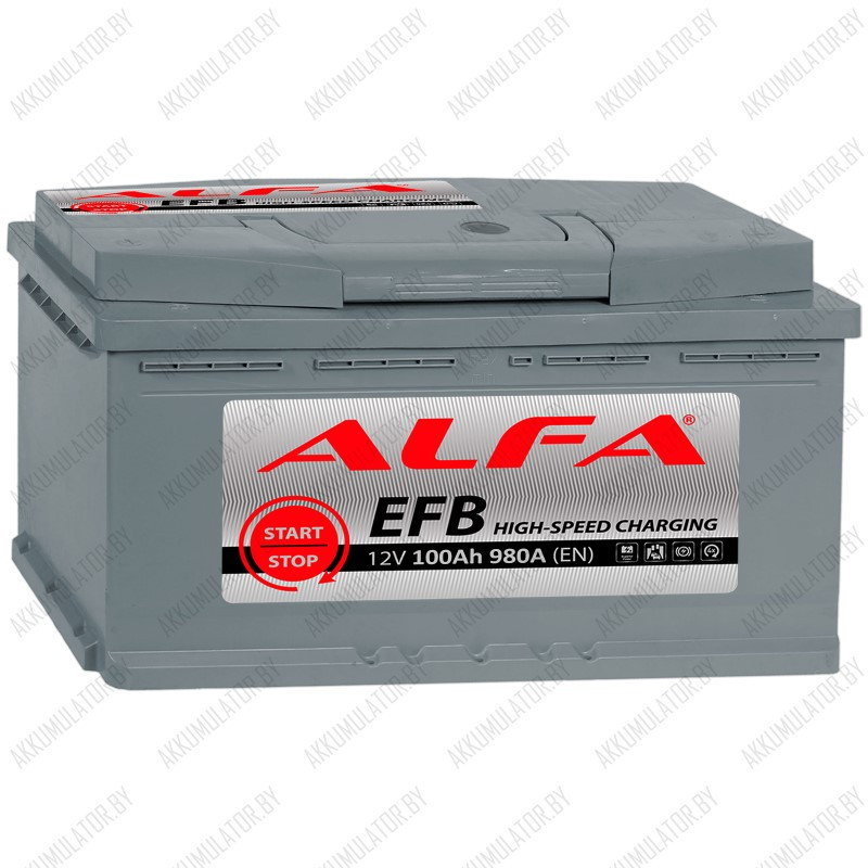Аккумулятор Alfa EFB 100 R / 100Ah / 980А - фото 1 - id-p215622512