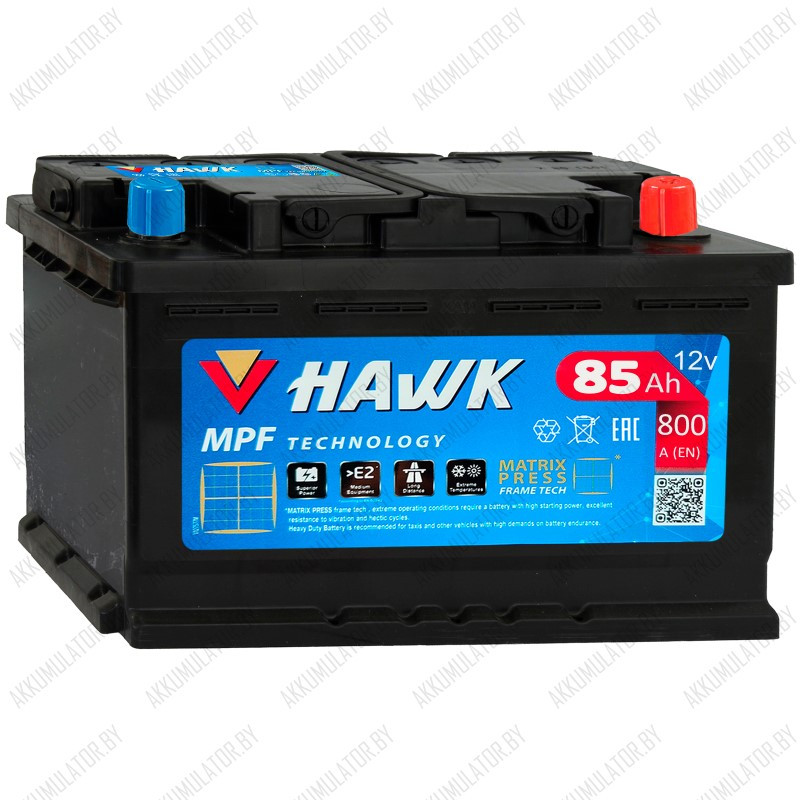 Аккумулятор HAWK Classic / 85Ah / 800А