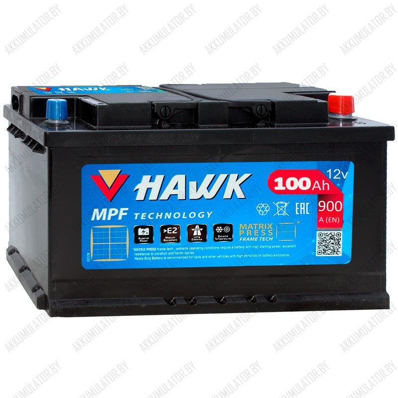 Аккумулятор HAWK Classic / 100Ah / 900А