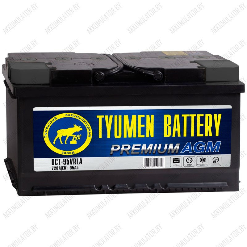 Аккумулятор Tyumen AGM / 95Ah / 720А - фото 1 - id-p215622577